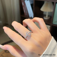 Bague de fiançailles Lerca en or véritable 18 carats avec diamant rose ovale de laboratoire de couleur rouge et blanc, style vintage français, taille œuf de pigeon