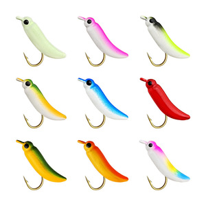 Jig de pêche sur glace, divers types 1g/2g/3g, hameçon de pêche sur glace, petite tête de jig <span class=keywords><strong>en</strong></span> plomb, hameçon pour appât, <span class=keywords><strong>hiver</strong></span> - Product Image 5