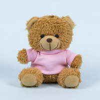 Porte-clés Ourson en Peluche Adorable, Breloque de Sac, Jouet en Peluche pour Sac à Dos, Logo Personnalisé Disponible, Cadeau Doux pour Couples, Anniversaires, Enfants