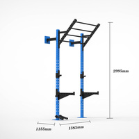 Estación Multifuncional de Gimnasio HALA-LY069, Soporte para Ejercicios de Crossfit con Barra de Dominadas y Soporte para Sentadillas