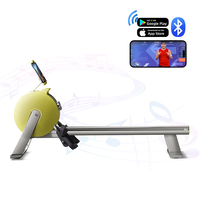 YPOO 3KG Schlepperrad Heim-Rudermaschine Fitnessstudio-Ausstattung selbsterzeugende Elektrizität Legierungs-Radmaschine mit YPOOFIT APP