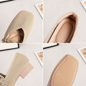 Nuevos Zapatos de Moda Transpirables para Mujer, Zapatos Casuales Cómodos para Caminar, Talla Grande 43, Zapatos Mary <span class=keywords><strong>Jane</strong></span> de Punto con Tacón Bajo para Mujer - Product Image 6