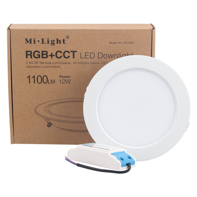 Mi.Light 2.4G RF Remote Controlled Smart RGB+CCT 6W LED Downlight IP44 Rated Ra80 3-Year Warranty