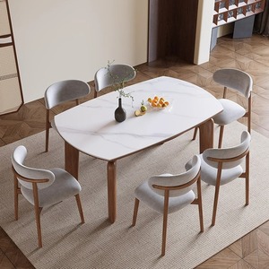 Shulin Furniture Nordic Style Solid <b>Wood</b> Oak Oval <b>Dining</b> <b>Table</b> With <b>Extendable</b> Design For Home <b>Dining</b> Room - Product Image 2