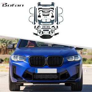 Kit carrosserie style X3M pour BMW <span class=keywords><strong>X3</strong></span> G01 LCI <span class=keywords><strong>2021</strong></span>+ Pare-chocs avant Diffuseur arrière Jupes latérales Ajustement direct ABS Noir brillant - Product Image 1