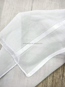 Scialle in tessuto Vintage di fabbrica con motivo bianco kefiah musulmano arabo antivento a prova di vento scialle Shemagh Hijab da uomo quadrato sciarpa in poliestere - Product Image 3