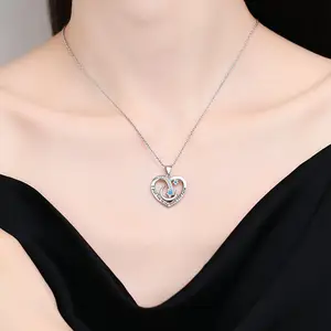 DAIHE 2024 New Fashion Mother's Day Thanksgiving Necklace Women's Simple Star Moon Exquisite Collar Chain Necklace Wholesale