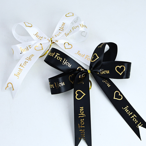 Hoa Ngày Valentine trang trí ruy băng Ruy Băng Vàng hình trái tim - Product Image 4