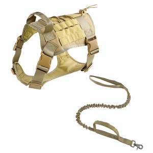 Conjunto de Correa y arnés de nailon duradero para perros, <span class=keywords><strong>collar</strong></span> ajustable para perros medianos y grandes - Product Image 5