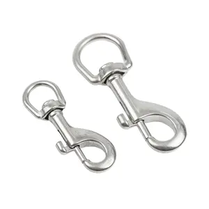 Manufacturer AISI304/316 Stainless Steel Swivel Eye Bolt Snap Rotating Carabiner Snap Clip Hook
