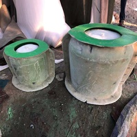 Moule de support de pot de fleur en résine époxy, escalier classique populaire, cylindre rond en forme de silicone bricolage ciment gypse résine époxy