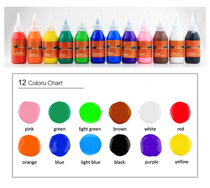 Ensemble de peinture acrylique, 12 couleurs, 100ml, livraison gratuite, vente en gros - Product Image 6