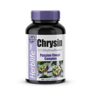 Capsules de chrysine OEM ODM pour hommes et femmes - Complément de chrysine 500 mg et extrait de fleur de la passion en poudre, 5,7-dihydroxyflavone, non-OGM - Product Image 1