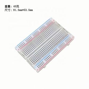 Componentes Electrónicos, Placa de Pruebas sin Soldadura, Placa de Circuito de Prueba sin Soldadura con Jumper, 400 Orificios - Product Image 3