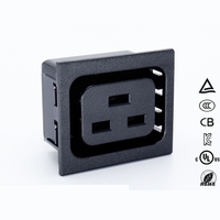 IEC C19 Locking Socket, 16A 250V AC Outlet for PDU Power Strip Server Rack, Industrial Grade Connector