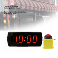 Temporizador Digital LED Portátil GANXIN de 3 Pulgadas para Juegos de 10 Segundos con Control de Botón de Inicio, Pausa y Reinicio con Cable