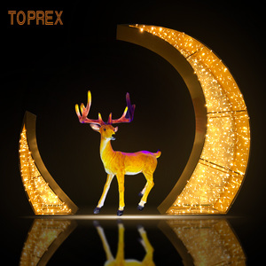 Décoration <span class=keywords><strong>de</strong></span> <span class=keywords><strong>fenêtre</strong></span> <span class=keywords><strong>pour</strong></span> mariage en plein air, lumière LED en forme <span class=keywords><strong>de</strong></span> croissant et d'<span class=keywords><strong>étoile</strong></span>, lumière du Ramadan - Product Image 3