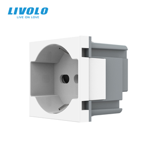 <span class=keywords><strong>Livolo</strong></span> 86*86mm <span class=keywords><strong>Enchufe</strong></span> de Pared Estándar Italiano P40 con Panel de Vidrio Premium para Reino Unido, 16A 250V, Tomacorriente Schuko Bipasso para Europa e Italia - Product Image 2