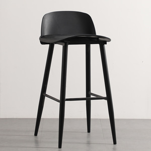 Luxury Nordic Modern Minimalist High-Legged Bar <b>Stools</b> PP Carbon Steel Frame Durable Strong Commercial Use Chairs <b>Dining</b> Coffee - Product Image 2