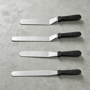 Couteau à lisser la crème au beurre pour la décoration de gâteaux, spatule en acier inoxydable, spatule à angle droit, petits outils pour la pâtisserie maison - Product Image 1