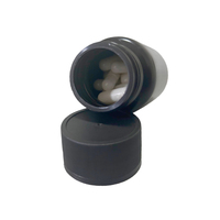 Haute populaire pp ou HDPE de qualité alimentaire 70ml noir et blanc médecine santé produit emballage bouteille de capsule en plastique