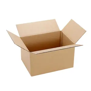 Recyclable Corrugated Cardboard Carton Box Custom Logo Printed for Shipping Moving Paper Boxes