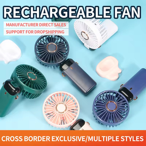 The new <b>Usb</b> handheld <b>fan</b> <b>mini</b> portable rechargeable small <b>fan</b> digital display office student small electric <b>fan</b> - Product Image 3