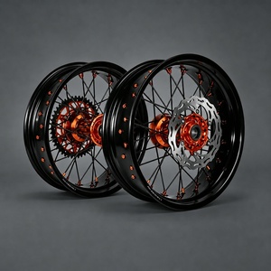 Ruedas de Motocicleta SXF EXC Usadas para Supermotard con Llantas Negras de 17 Pulgadas para <span class=keywords><strong>KTM</strong></span> - Product Image 1