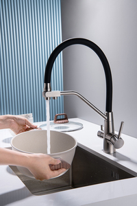 2023 Canada Style beccuccio in Silicone 3 in 1 miscelatore da cucina Pre-risciacquo <span class=keywords><strong>rubinetti</strong></span> per lavello <span class=keywords><strong>filtro</strong></span> per acqua <span class=keywords><strong>a</strong></span> 3 vie rubinetto da cucina - Product Image 2