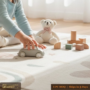 Tapis LandScopTech en polypropylène et polyester, antidérapant, écologique, lavable, avec support en jute, tissé à la machine, à poils de 9 mm, motif dessin animé - Product Image 2