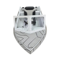 Mini bateau de ski à jet d'eau électrique avec coque en alliage d'aluminium pour les parcs aquatiques et le petit jet surf