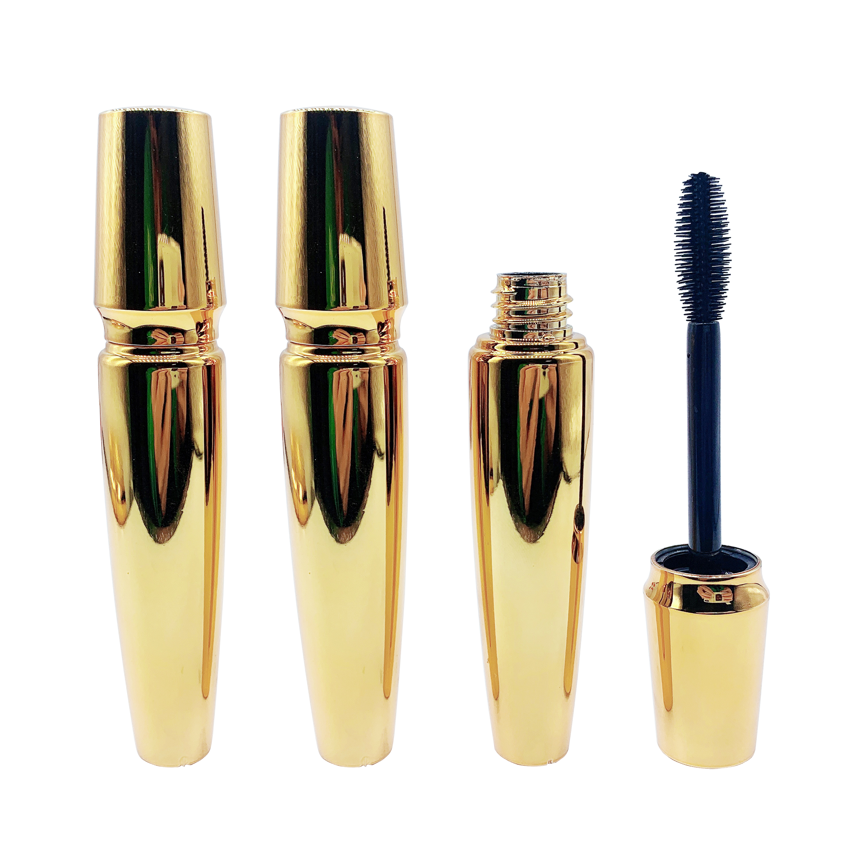 Оптовая продажа, косметические упаковочные материалы на заказ, новинка, Золотая тушь для ресниц, туба для подводки, пустой контейнер