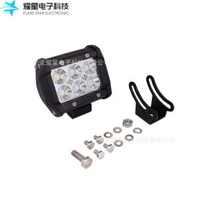 ไฟส่องสว่างแบบ LED สำหรับงานอุตสาหกรรม 18w ยี่ห้อ Flare Star รุ่น Electronic รูปทรงสี่เหลี่ยม สำหรับรถออฟโรด ตัวเรือนอะลูมิเนียมอัลลอย ใช้พลังงานไฟฟ้ากระแสตรง - Product Image 3
