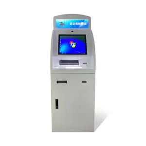 Hot Selling Touch Screen Self Service Cash Dispenser A4 Rapport Printer Self Service Kiosk Atm Machine