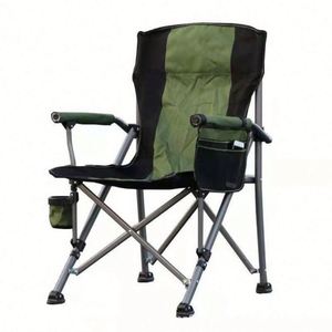 Chaise de camping pliable moderne en métal avec dossier – Cadeau promotionnel original pour événements en plein air, plage, pêche - Product Image 3