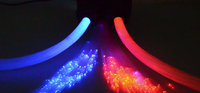 Kingshowstar 20w Deux ports avec deux couleurs Rgbw Effet musical Lumière intérieure Câble à fibre optique Kit de ciel étoilé