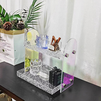 Support de rangement multifonctionnel en plastique pour la cuisine, la chambre à coucher, la salle de bain, le salon, l'organisation de bijoux, l'acrylique, les accessoires de table.