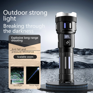 Lampe torche LED rechargeable par USB, ultra-lumineuse, zoomable, étanche, tactique, multi-modes pour le camping, la randonnée et les situations d'urgence - Product Image 3