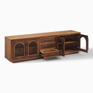 Nouvelles étagères de centre de divertissement en bois massif modernes pour téléviseurs buffet salle à manger chambre meubles de maison vente chaude - Product Image 2