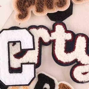 Etiquetas de Tela con Letras Inglesas, Tejidas, en Relieve 3D, Cortadas con Láser, en Rollo, para Toallas, Gorras y Bolsos, Venta Directa - Product Image 3