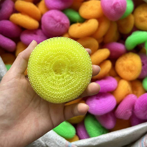 Tùy biến màu sắc hot-bán Nhà Bếp Làm sạch mềm nhựa PE lưới cọ rửa miếng bọt biển cho sử dụng hàng ngày - Product Image 2