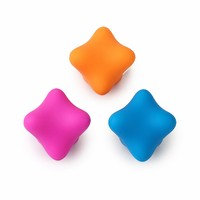 Balle de massage hexagonale professionnelle en silicone 60 mm pour points de pression, points de déclenchement, récupération musculaire et fascia, avec logo personnalisé