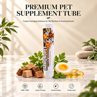 Tube d'emballage sous vide pour compléments alimentaires pour animaux de compagnie, isolation à l'air, emballage de nutrition fraîche pour la santé des chiens et des chats