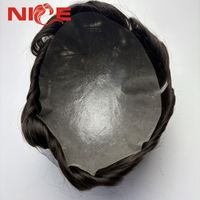 Prótesis Capilar de Piel Fina Transparente 0.04-0.06 MM PU 1B para Hombres