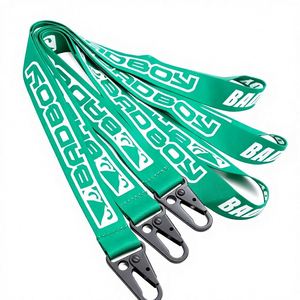 Lanyards Personalizados al por Mayor, Sublimados a Todo Color, de Poliéster, Estilo Urbano, con Gancho Metálico Negro - Product Image 1