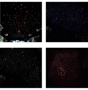 Kit de plafonnier à fibres optiques RGBW 16W DC12V pour toit de voiture - 300/450 LED avec télécommande RF - Product Image 2