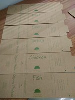 Boîte à repas en fibre écologique pour la restauration rapide, avec manchon en papier kraft