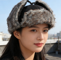 Gorro de Invierno Unisex de Diseño Personalizado para Hombre y Mujer, con Máscara para Proteger el Cuello, Gorro Ushanka