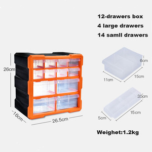 Hộp Nhiều Bộ Phận Linh Kiện Điện Tử Hộp Nhựa Trong Suốt Hộp Đựng Ốc Vít Nhỏ Dụng Cụ Phần Cứng Lưới Phân Loại - Product Image 6