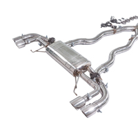   M550 G30 2017-2023 4.4T Échappement complet avant, intermédiaire et arrière, silencieux simple, double valve, sortie quadruple, performance sportive